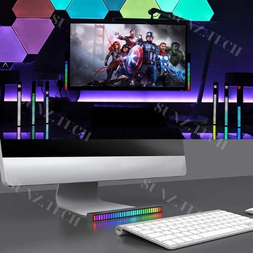 Thanh đèn LED RGB, 16 triệu màu dùng  APP điện thoại nháy theo nhạc, đèn trang trí, decor phòng cảm biến âm thanh hót
