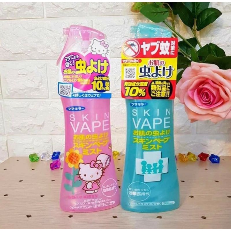 Xịt Chống Muỗi SkinVape Nội Địa Nhật - Phòng Chống Muỗi Đốt Cho Bé Skin Vape - Date 2023