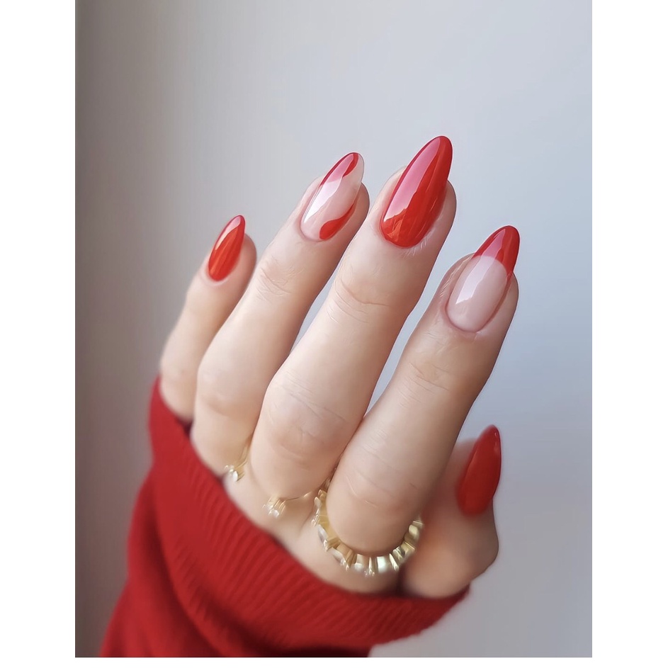 Sơn móng tay gel màu đỏ tươi , chai sơn 15 ml