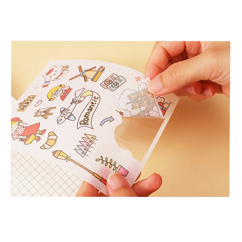 Nhãn Dán Trang Trí Họa Tiết Hoạt Hình Đáng Yêu diy