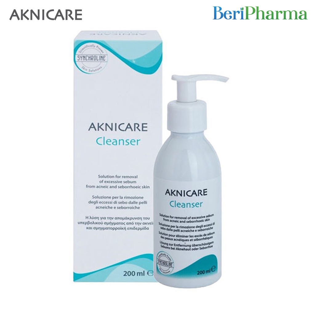 Aknicare Gel Rửa Mặt Cho Da Dầu Mụn Cleanser 200ml
