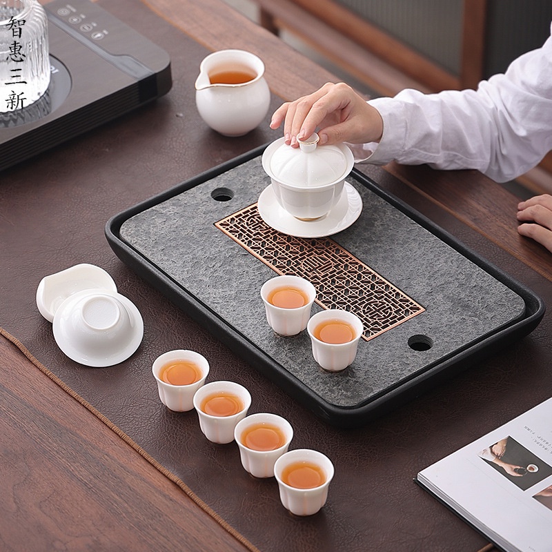 Chén Khải sứ trắng Bạch Định thấu quang 145 ml
