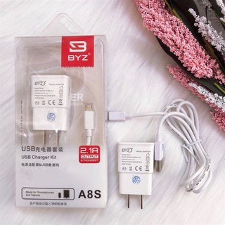 [Freeship] Bộ Sạc Nhanh BYZ A8s 2.1A Đầu Micro Cho Các Dòng Máy Samsung và Android