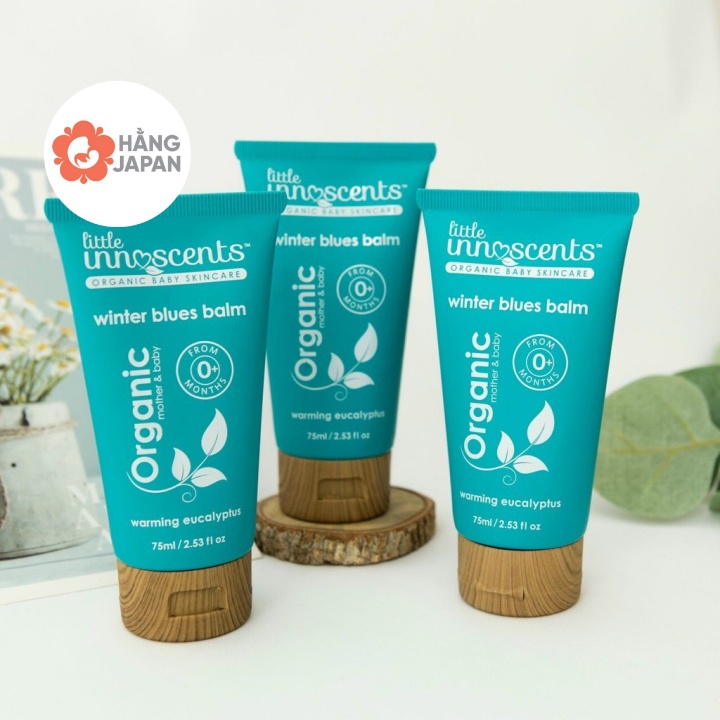 Dầu bôi ấm ngực cho bé Organic Little Innoscent 75ml - Dầu thoa giữ ấm, tránh cảm cho bé từ sơ sinh - Hàng Úc