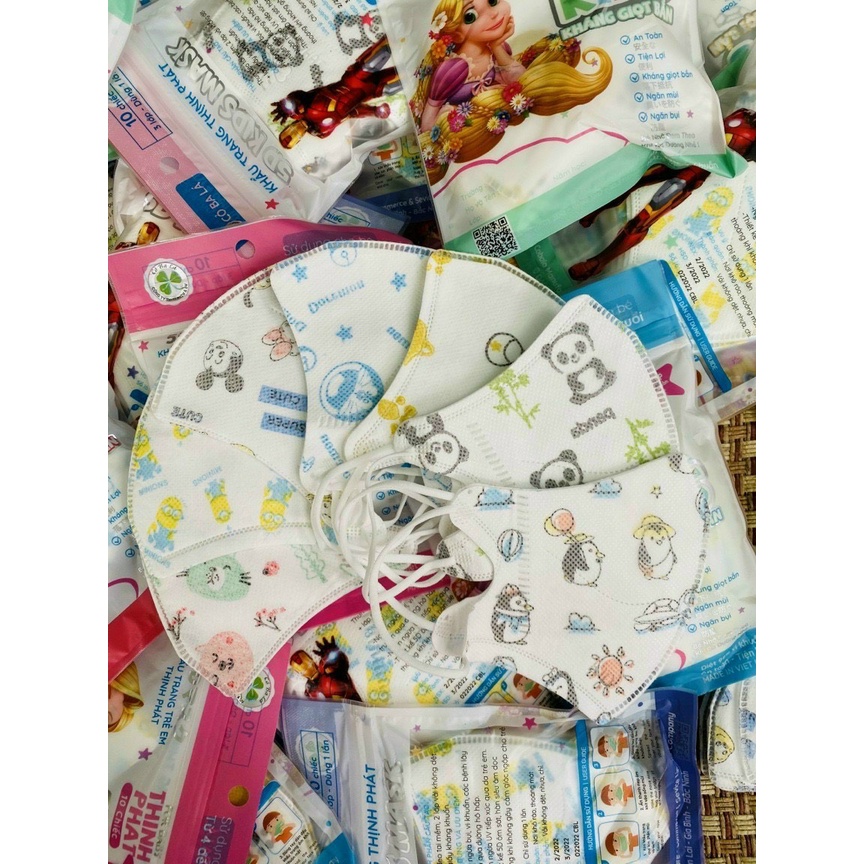 Khẩu Trang Cỏ 3 Lá Cho Từ 2 Đến 6t Hàng CTY Thinh Phát