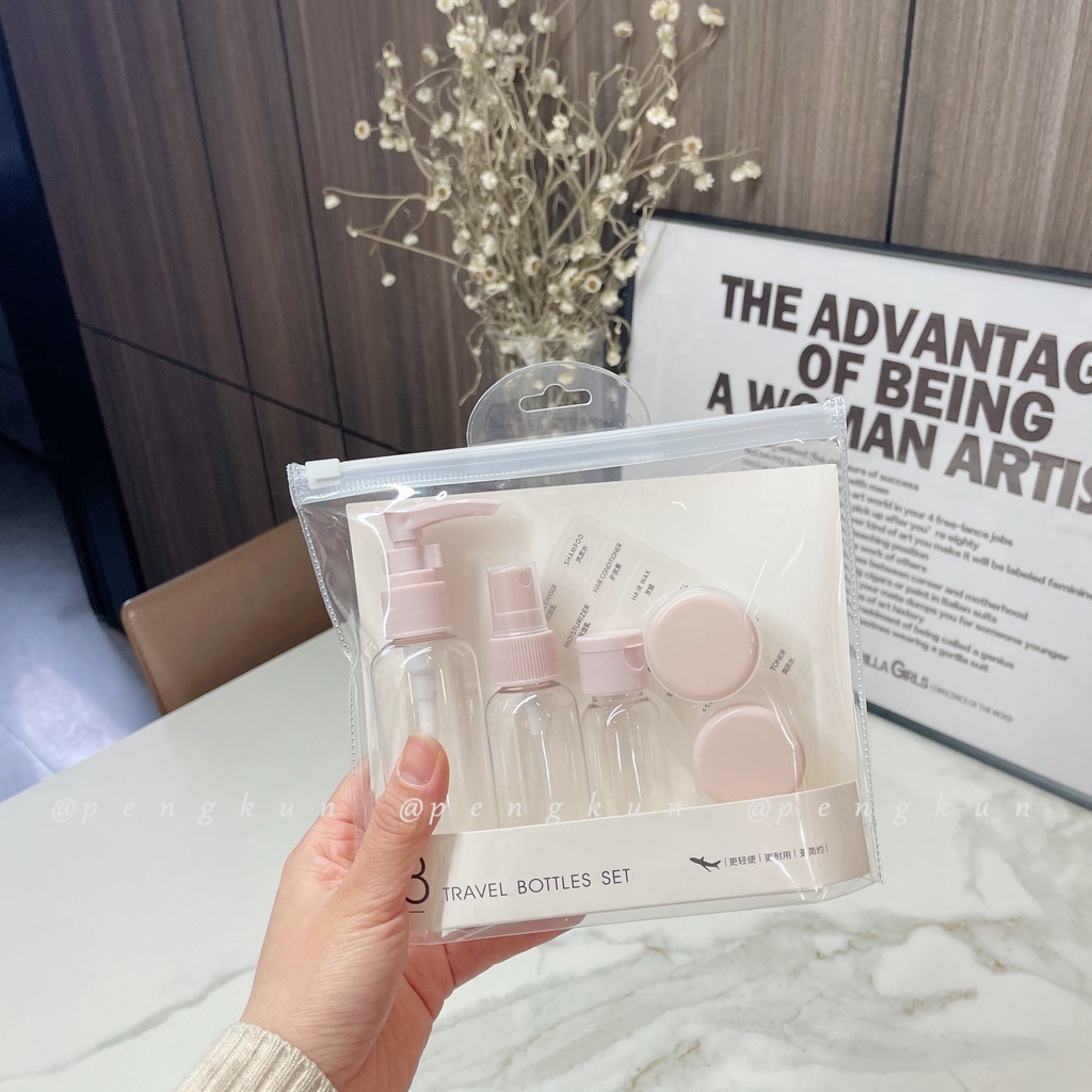 Bộ Chai Nhựa Rỗng Trong Suốt Dạng Xịt Đựng Mỹ Phẩm/Kem Dưỡng Da