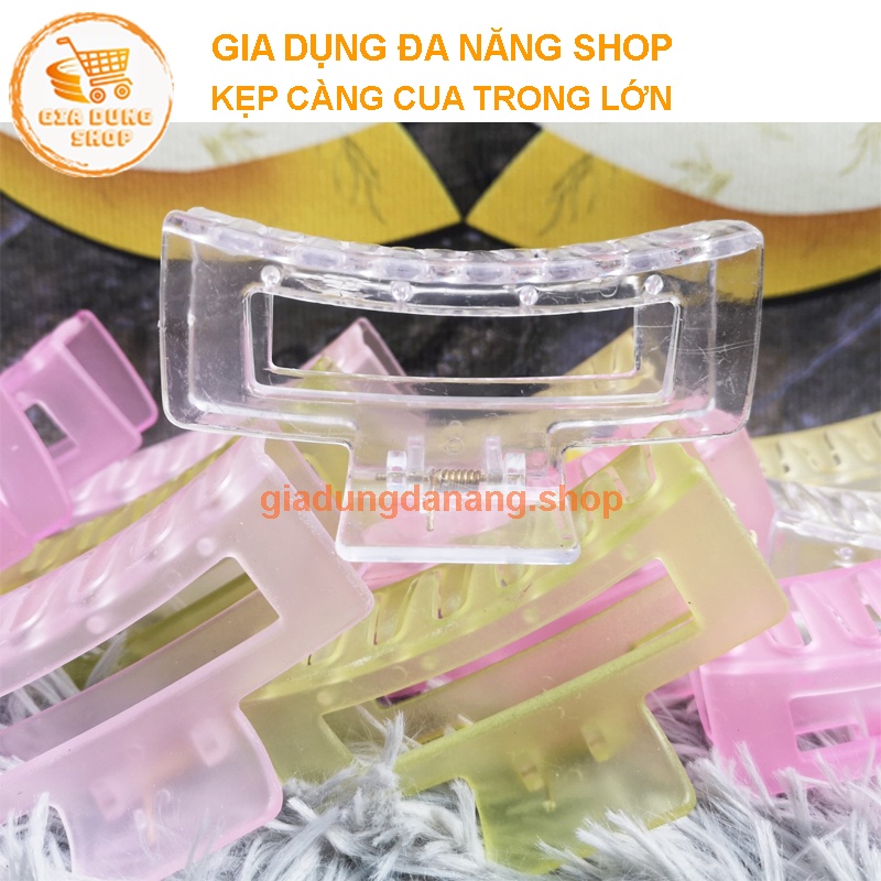 Kẹp tóc càng cua vuông rồng lớn kiểu dáng hiện đại Hàn Quốc