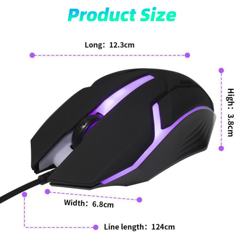 Chuột quang HdoorLink có dây 3 nút bấm 1600 dpi 1.2m dùng để chơi game