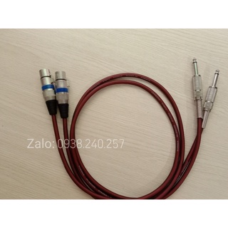 Cặp dây zack canon cái ra 6.5 mm dài 1m