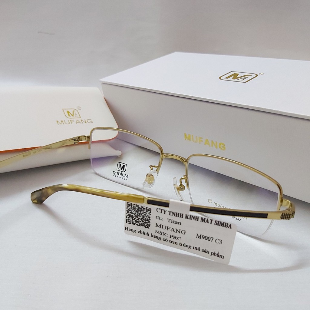 [CHÍNH HÃNG] Gọng kính MUFANG 100% titanium