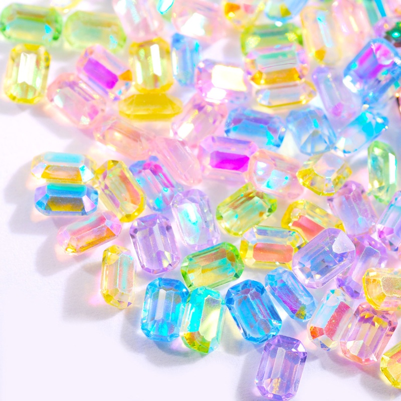 Set 100 Hạt Đá Đính Trang Trí Móng Tay Thời Trang