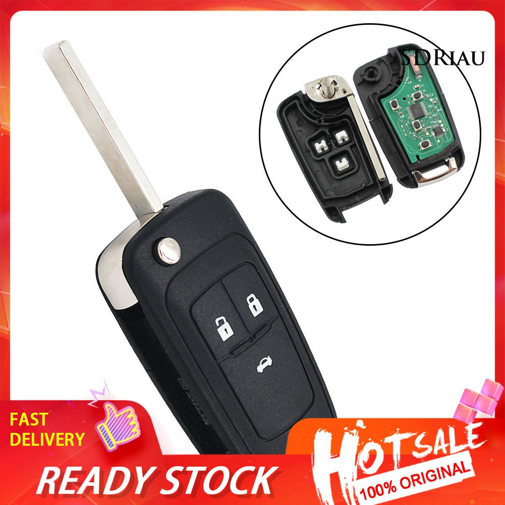 Chìa Khóa Xe Hơi Điều Khiển Từ Xa 3 Nút ID46 434MHz Cho Chevrolet Cruze Aveo Orlando