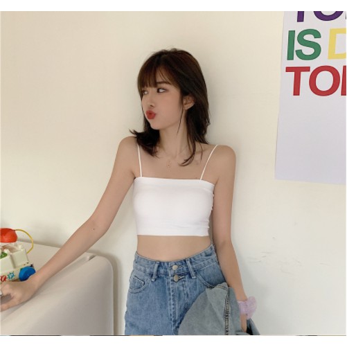 Áo Bra Nữ Quây 2 Dây Su Trơn Đệm Mỏng Dáng Ôm Bao Mát Mịn Freesize <53kg BR09 | BigBuy360 - bigbuy360.vn