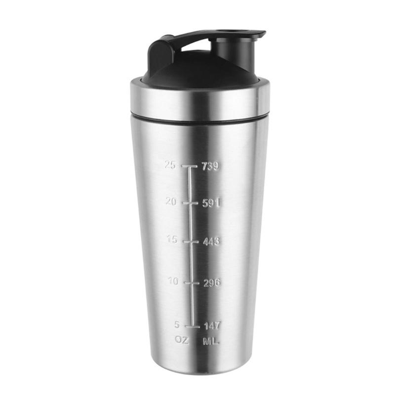 Bình Lắc Protein Bằng Thép Không Gỉ Tiện Dụng Cho Hoạt Động Ngoài Trời