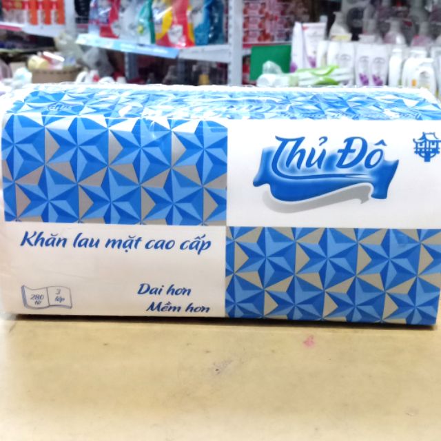 Khăn giấy rút siêu dai Thủ Đô 280 tớ x 3 lớp