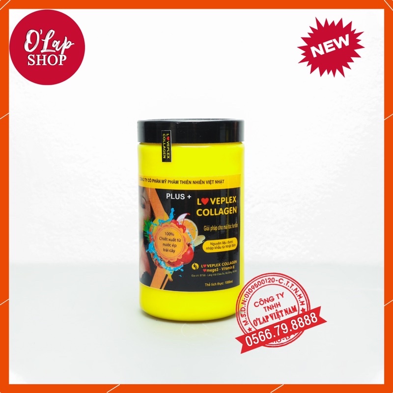 Hấp colagen men sống love plex phục hồi hư tổn dưỡng tóc mềm mượt
