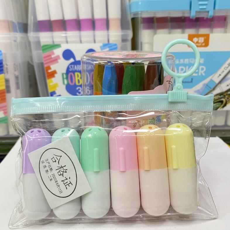 Bộ 6 Bút Nhớ Dòng  Highlight Mini BC - 732