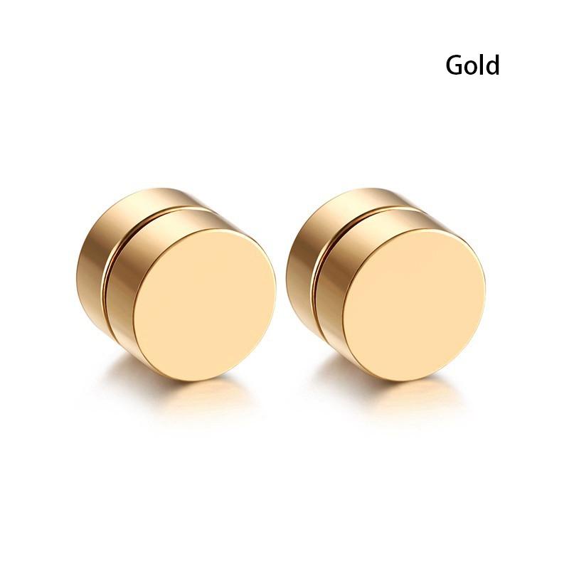 Hw 1 Cặp Khuyên Tai Nam Châm Bằng Thép Không Gỉ 8MM