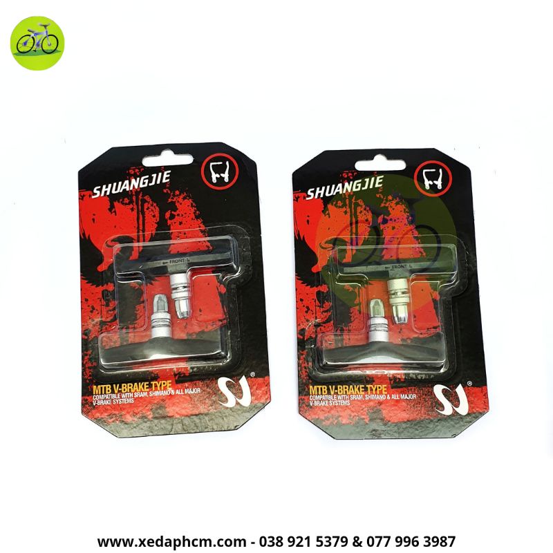Gôm bố thắng xe đạp, má phanh thể thao SHUANGJIE cao cấp