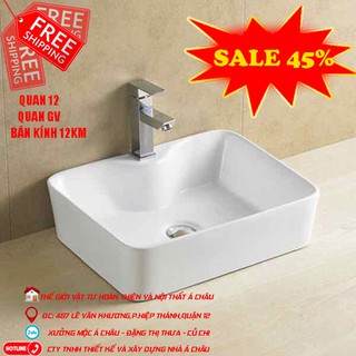 lavabo vuông dương bàn thiết bị vệ sinh cao cấp