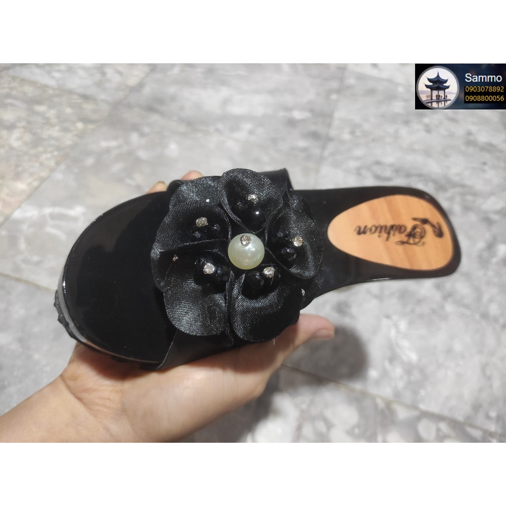 Guốc Gỗ Guốc Mộc Đế Trong Cao 8 phân
