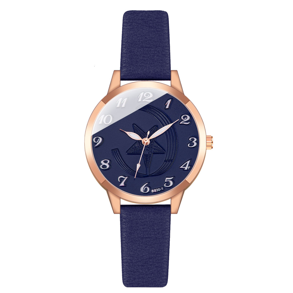 Đồng Hồ Quartz Nữ Dây Da Mặt Ngôi Sao Phong Cách Hàn Quốc | BigBuy360 - bigbuy360.vn