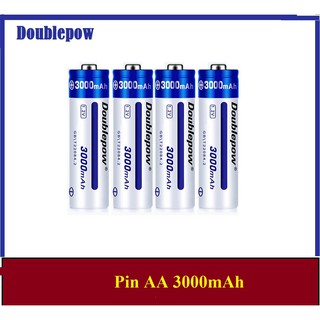 {Chính hãng} Pin sạc AA dung lượng cao 3000mAh Doublepow