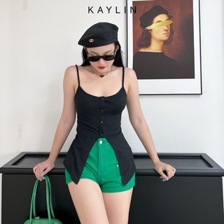 Áo thun kaylin hai dây vạt xéo n1784