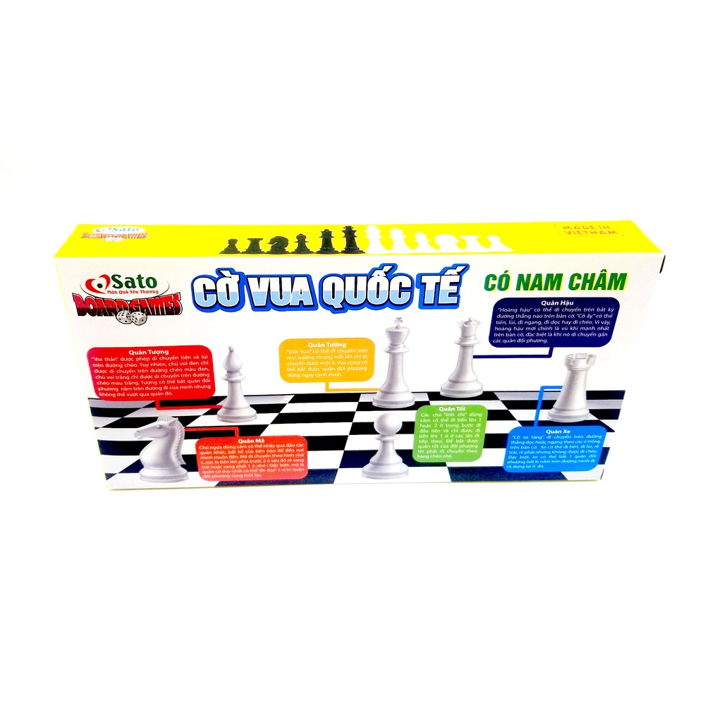 CỜ VUA QUỐC TẾ 5 (SATO 058) Hàng Việt Nam Cao Cấp