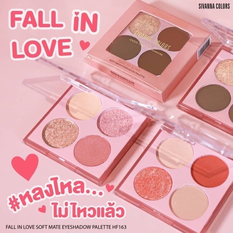 Phấn Mắt Sivanna Colors Fall In Love Soft Mate Eyeshadow Palette HF163