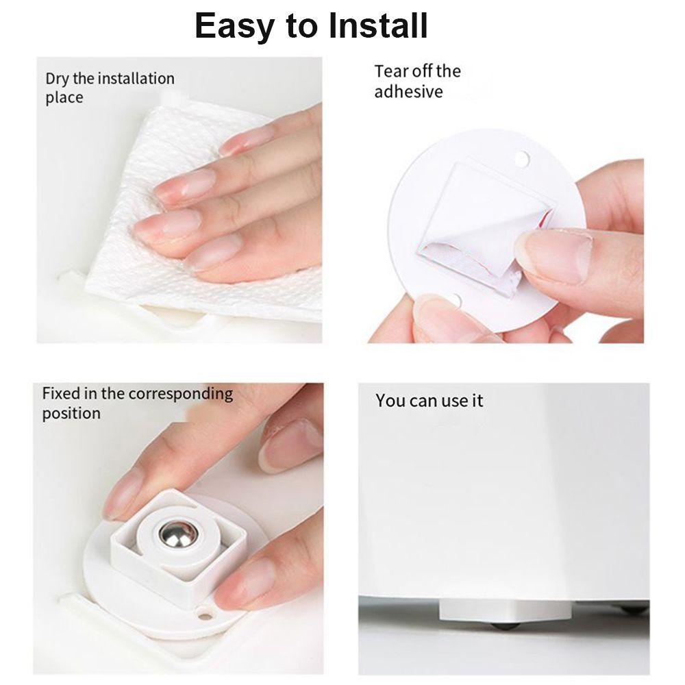 Set 4 Bánh Xe Tự Dính Dùng Để Đựng Rác Tiện Dụng