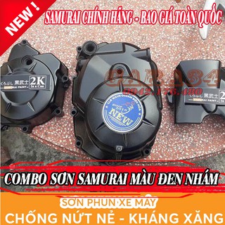 Combo sơn samurai đen 109a nhám 3 chai 3 bước