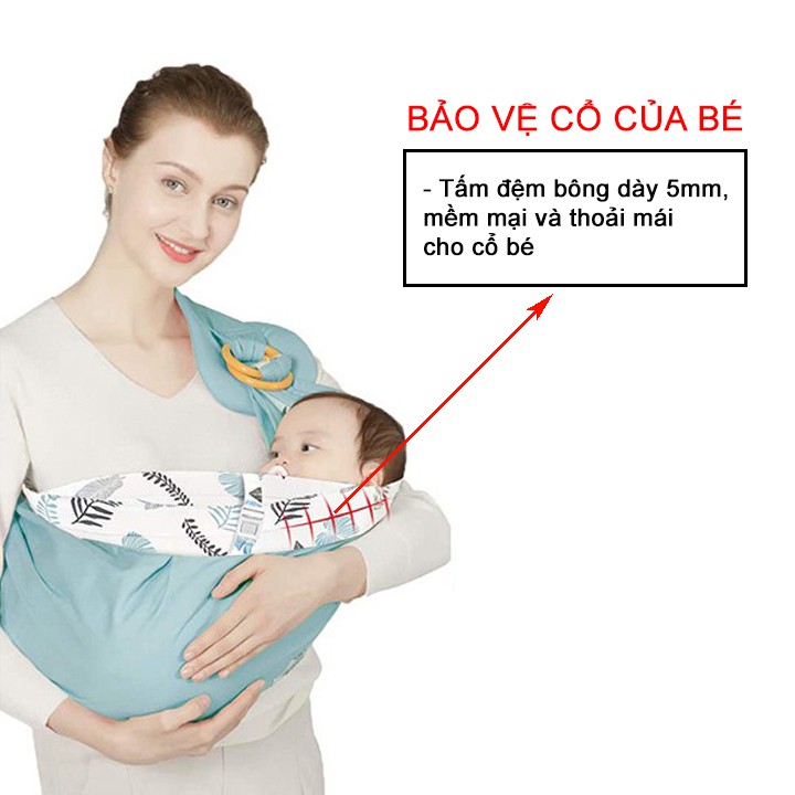 Khăn choàng che bé bú Chilux, đa năng cho mẹ sử dụng tiện lợi, có thể làm địu vải em bé,tặng kèm túi rút đựng mang theo