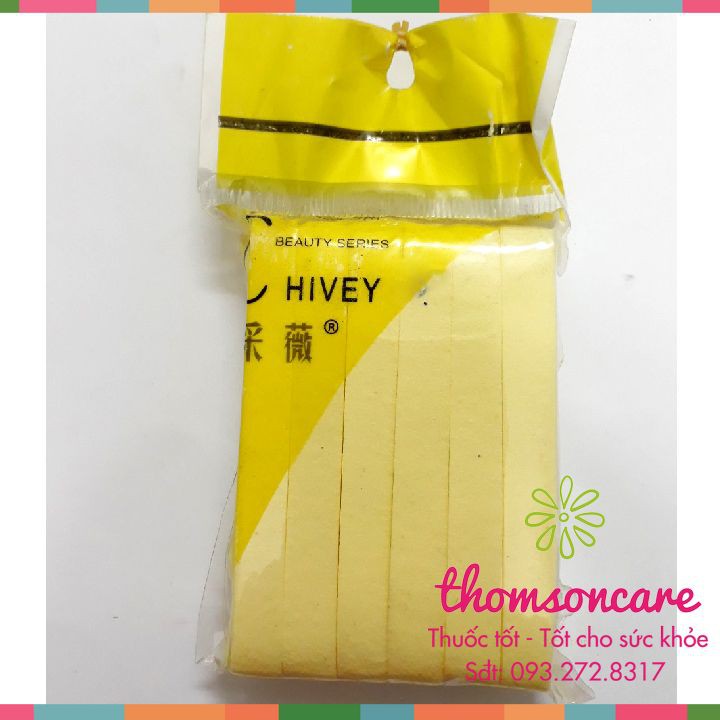 Bông rửa mặt dãn nở Chivey Nhật Bản Gói 12 miếng - Bông rửa mặt, tẩy trang, tẩy tế bào chết trên da