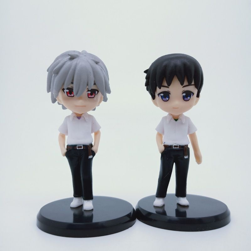 5pcs set 7cm Evangelion EVA Mini Figure Ayanami Asuka figure kid girl gift