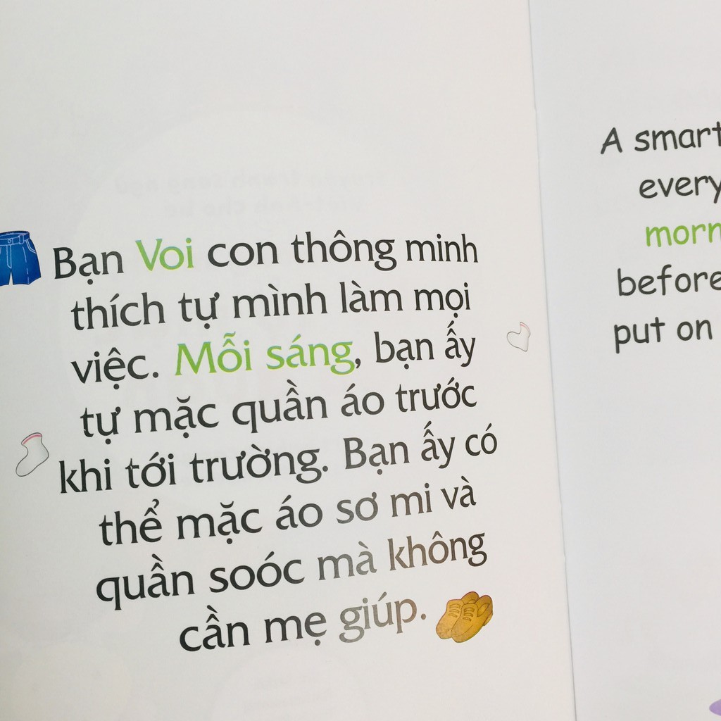 Sách - Truyện tranh song ngữ Việt-Anh cho bé – Trọn bộ 12 tập