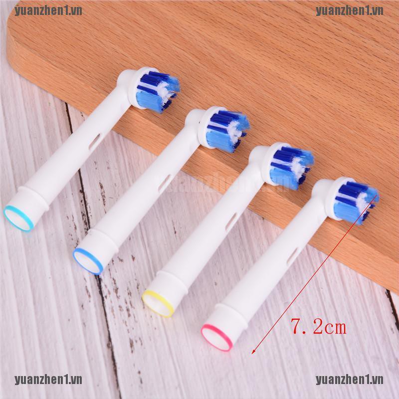 【YUANZHEN1】4pcs Electric Toothbrush Heads Replacement for Oral B EB-18A