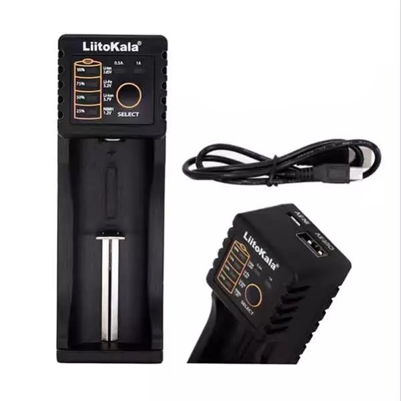 Bộ Sạc zzz Lii-100 Cho 26650 16340 RCR123 14500 LiFePO4 1.2V Ni-MH Ni-Cd