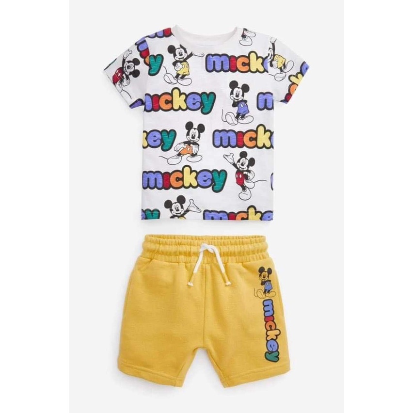 Bộ đồ cho bé trai mùa hè hình chuột MICKEY xám ZARA PAPAZUM