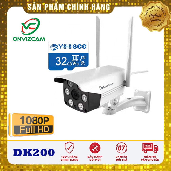 Camera PTZ YOOSEE WIFI lắp ngoài trời FUll HD 1080P-Tích hợp đèn led chiếu sáng