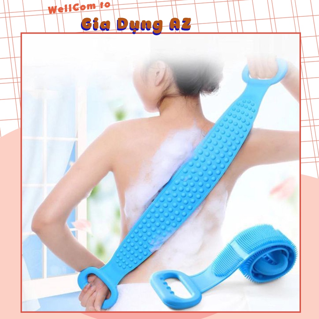 Kỳ lưng dây kỳ lưng silicon dây tắm kỳ lưng đa năng 2 mặt tẩy tế bào chết massage giúp lưu thông máu tốt AZSB1892