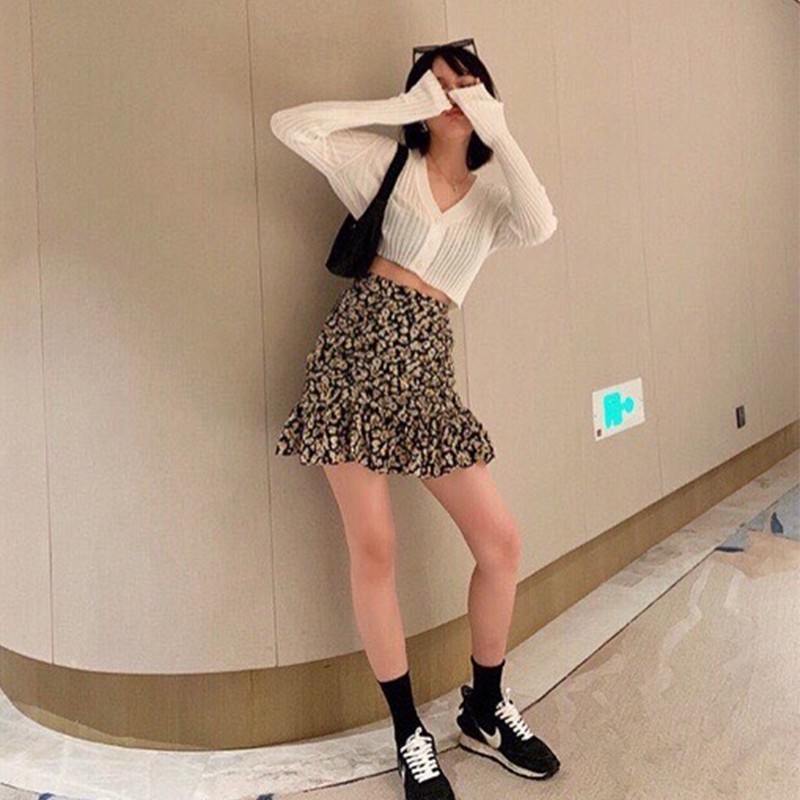 Set đồ nữ croptop thu đông chân váy đuôi cá- Hàng mới chân váy xanh đậm - L009 | BigBuy360 - bigbuy360.vn