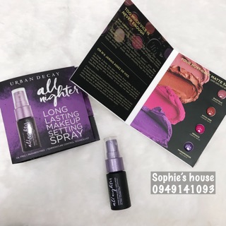 Xịt urban + Bảng son mini Urban Decay