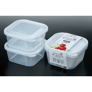Set 2 hộp nhựa 750ml cao cấp- Hàng nội địa Nhật Bản
