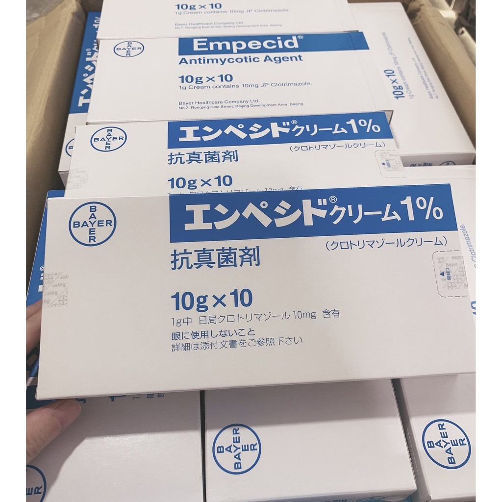 Kem bôi giảm nấm âm đạo Empecid 1% Bayer Nhật Bản - Tuýp 10g