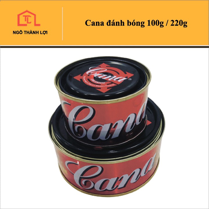 Cana đánh bóng 100g / 220g Kem Đánh Bóng Xóa Trầy Xước Sơn Ô tô - Xe Máy Cana Car Cream