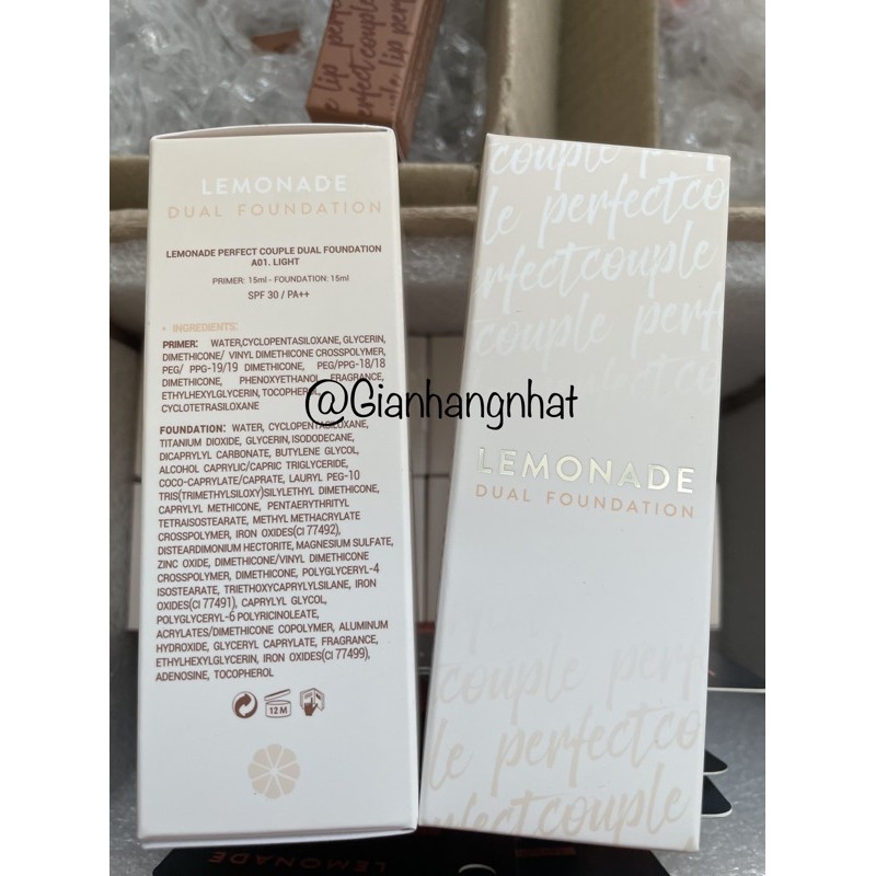 Kem nền đôi Lemonade Perfect Couple Dual Foundation 30g