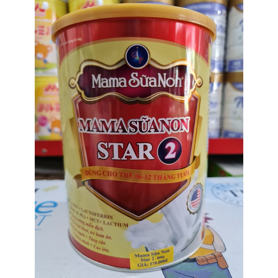 Mama Sữa Non Star 1, Star 2, Star 3 Lon 800g