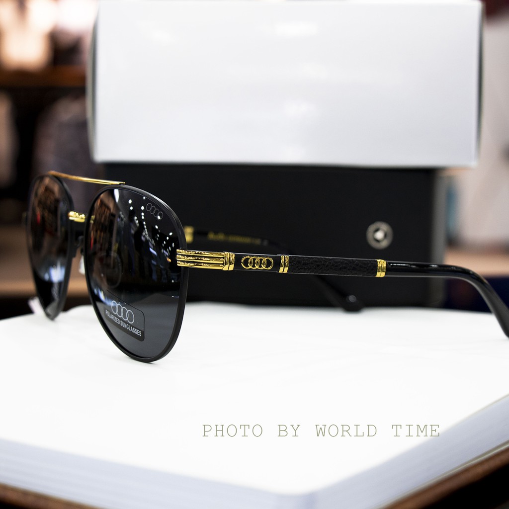 Kính mát nam Audi A188  tròng Polazied đen, chống lóa,Full box ,bảo hành 12T tặng kèm khăn lau + nước lau kính siêu sạch | BigBuy360 - bigbuy360.vn