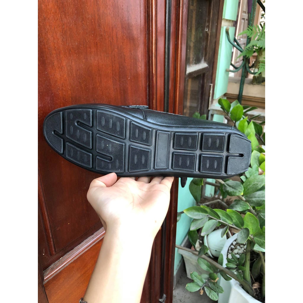 Giày lười nam da bò cao cấp TS03, giày da nam công sở
